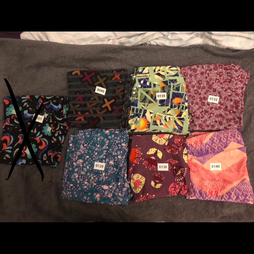 3 pairs TC leggings #133,138,139